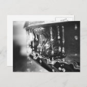 B&W Briefkaart fontein (Voorkant / Achterkant)