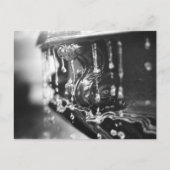 B&W Briefkaart fontein (Voorkant)