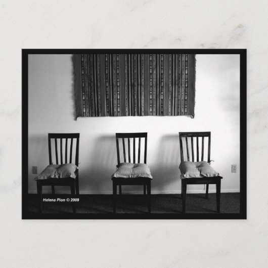 B&W Briefkaart vijfde dimensie (Voorkant)