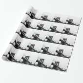 B&W Brooklyn Bridge Cadeaupapier (Uitgerold)