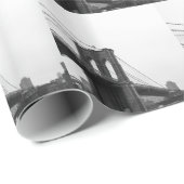 B&W Brooklyn Bridge Cadeaupapier (Rol Hoek)
