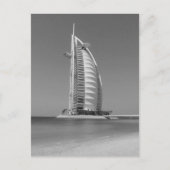 B&W Burj Al Arab Briefkaart (Voorkant)