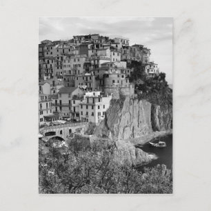 B&W Cinque Terre Briefkaart