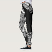 B&W Circular Mandala Leggings (Links)