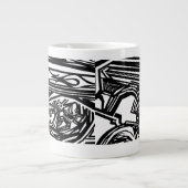 B&W corvette & del falcon Grote Koffiekop (Voorkant)