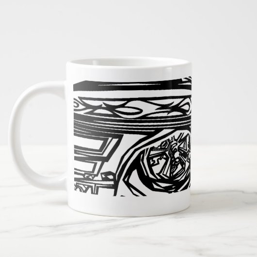 B&W corvette & del falcon Grote Koffiekop (Links)