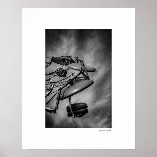 B&W County Fair Ride Poster Afdruk (Voorkant)