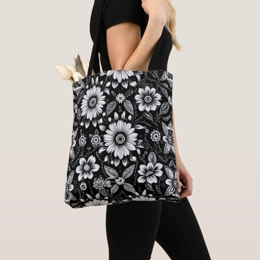 B&W Daisy Dose Tote Bag (Dichtbij)