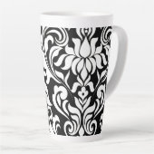 B&W damast (passende journal beschikbaar) Latte mo Mok (Rechterhoek)