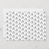 B&W de Controle Gouden Bruine FELIZ NAVIDAD van Feestdagenkaart (Achterkant)