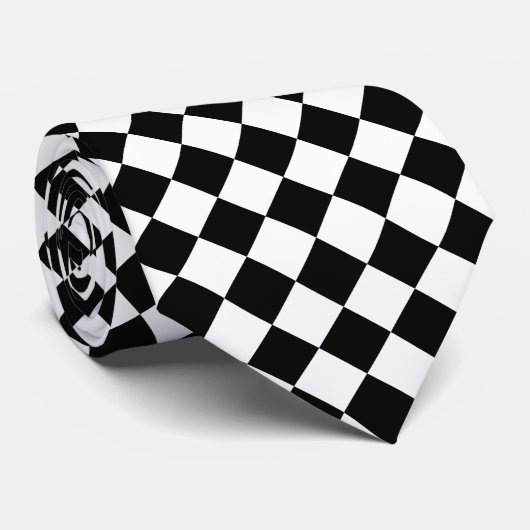 B&W diamanten Stropdas (Opgerold)