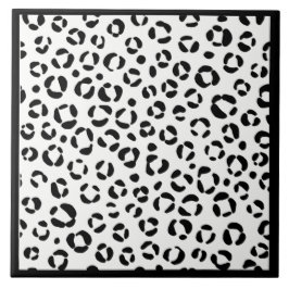 B&W Dierenprint Sherpa Deken Tegeltje