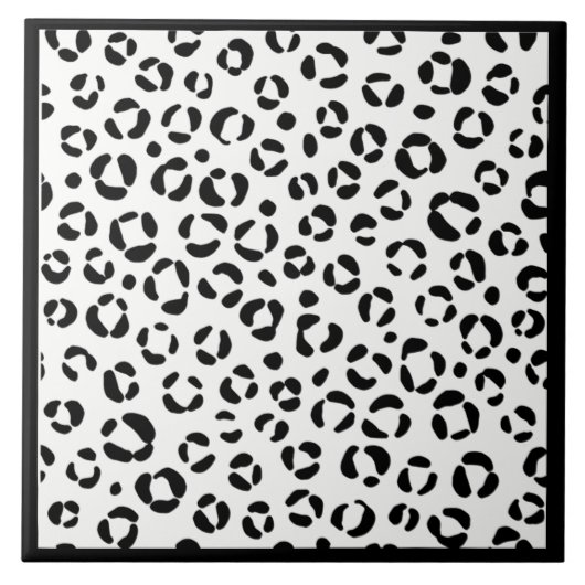 B&W Dierenprint Sherpa Deken Tegeltje (Voorkant)