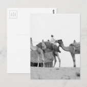 B&W Dubai woestijn Briefkaart (Voorkant / Achterkant)