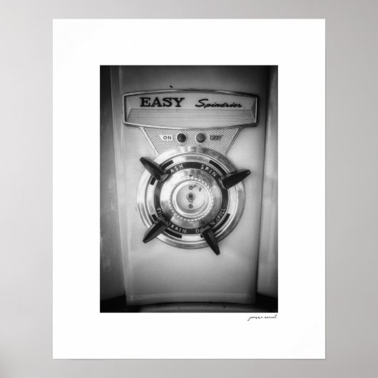 B&W Easy Spindrier-dialposterprint Poster (Voorkant)