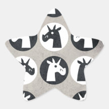 B&W Eenhoorn Stippen