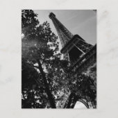 B&W Eiffeltoren 2 Briefkaart (Voorkant)