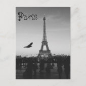 B&W Eiffeltoren Briefkaart (Voorkant)
