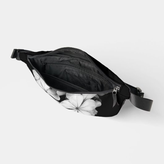 B&W Elegante bloemen Heuptasje (Open)