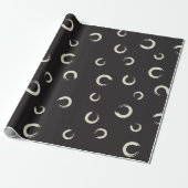 B&W Enso-penseelstreek Cadeaupapier (Uitgerold)