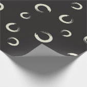 B&W Enso-penseelstreek Cadeaupapier (Hoek)