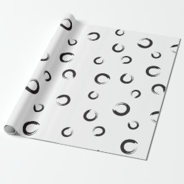 B&W Enso-penseelstreek Cadeaupapier