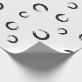 B&W Enso-penseelstreek Cadeaupapier (Hoek)