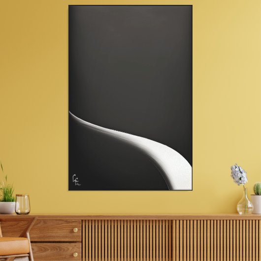 B&W, Experiments in suprematism series, Vol 1 Canvas Afdruk (Insitu (Woonkamer))