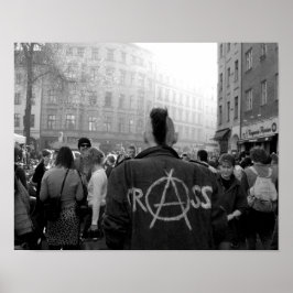 B & W Fine Art Foto Berlijn Punk Poster