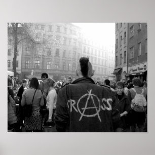 B & W Fine Art Foto Berlijn Punk Poster