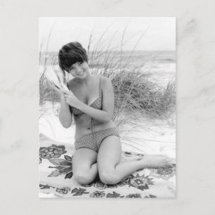  B&W Foto Florida Bikini Girl Briefkaart