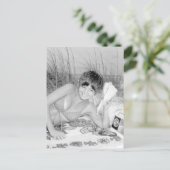  B&W Foto Florida Bikini Girl Briefkaart (Staand voorkant)