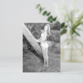  B&W Foto Florida Bikini Girl Briefkaart (Staand voorkant)