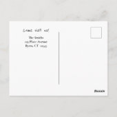 B&W Foto Kind Straining Move Winkelwagen Nieuw Adr Briefkaart (Achterkant)