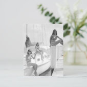  B&W Foto van Florida Bikini Girls Briefkaart (Staand voorkant)