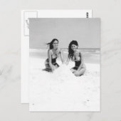  B&W Foto van Florida Bikini Girls Briefkaart (Voorkant / Achterkant)