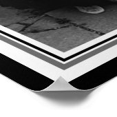  B&W Fotografie-Kast met Trombone 12 x 16 Poster (Hoek)