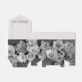 B & W Garden Hellebore Favor Box Bedankdoosjes (Uitgevouwen)