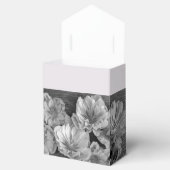 B & W Garden Hellebore Favor Box Bedankdoosjes (Geopend)