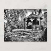 B&W Gazebo in Park Briefkaart (Voorkant)