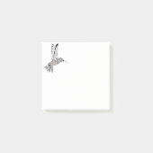 B + W gekleurde Hummingbird Post-it® Notes (Voorkant)
