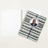 B & W Gepersonaliseerde ZigZag Patroon 1-Afbeeldin Planner (Display)