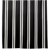 B&W Gestreept douchegordijn (Voorkant)