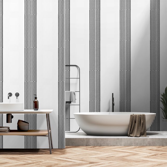 B & W gestructureerd vinyl afpel- en plakbehang Behang (Badkamer)