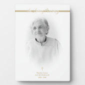 B&W Golden Photo Herdenking Service Beste Ones Fotoplaat (voorkant)