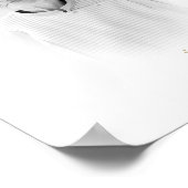 B&W Golden Photo Herdenkingsdienst Lieve mensen Poster (Hoek)