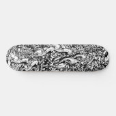 B&W Graffiti Madness Persoonlijk Skateboard (Horizontaal)