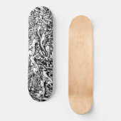 B&W Graffiti Madness Persoonlijk Skateboard (Voorkant)