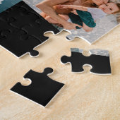 B & W Grootste Moeder van de Wereld 7 Foto Collage Legpuzzel (Zijkant)