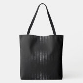B&W Grunge Stripes Tote Bag (Achterkant)